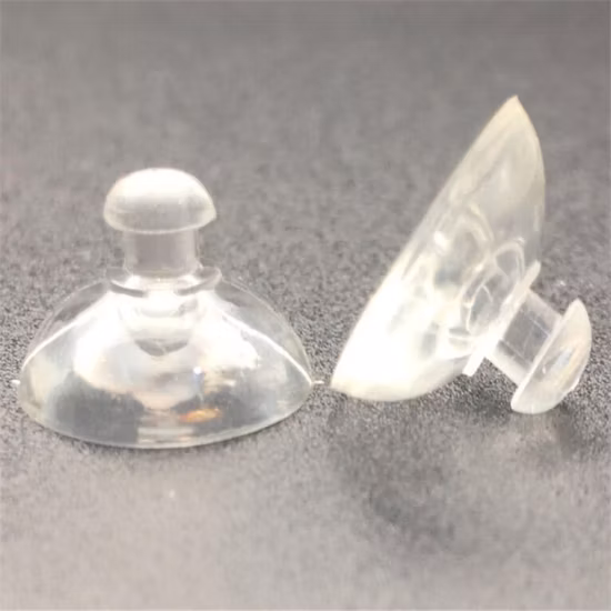 뜨거운 판매 나사 스레드 방진 고무 제품 고무 부품 PVC 투명 흡입 컵 PVC 빨판과 플라스틱 진공 흡입 컵